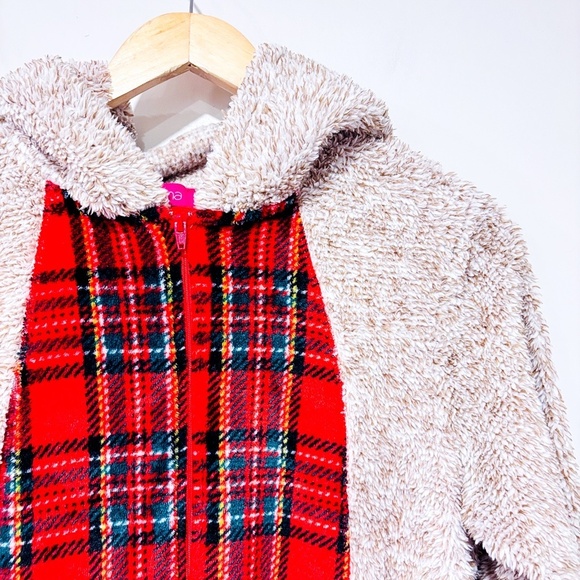 CARISMA Beige plush one-piece pajamas with teddy bear hood - Picture 2 of 8